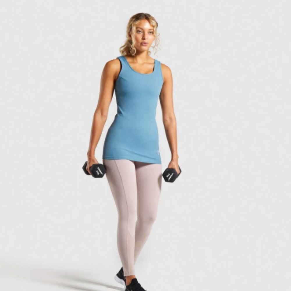 GYMSHARK NWT Smokey Teal Tank Top